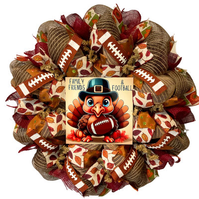 Couronne de dinde, amis de la famille et football