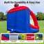 Jeux de carnaval gonflables avec 4 balles - Jeu de cible de soccer, jeu de lancer interactif avec souffleur intégré, installation rapide pour les fêtes intérieures/extérieures et divertissement sur la pelouse-125944120