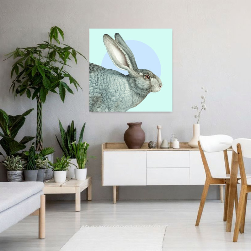 Reproduction d'art mural gris, 36" H x 36" W