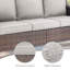 Canapé d'extérieur en rotin avec coussins et repose-pieds Tya-469042804