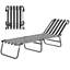 Chaise longue pliante inclinable