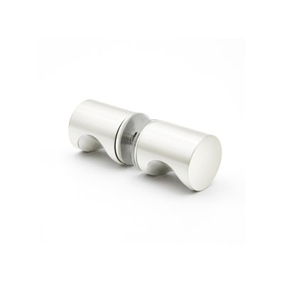 FHC FGK1PN Back-To-Back Finger Grip Knob - Polished Nickel