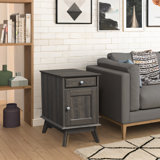 Alingtons 24.4" End Table - Storage Nightstand with Drawer