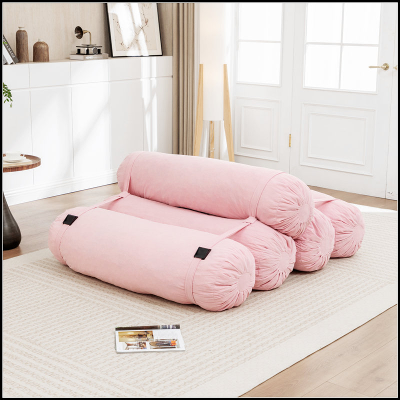 Adjustable Floor Sofa, Corduroy Lazy Sofa With Adjustable Straps For Versatile Configurations, Multi-Person Leisure Chair, Suitable For Living Room, Bedroom And More