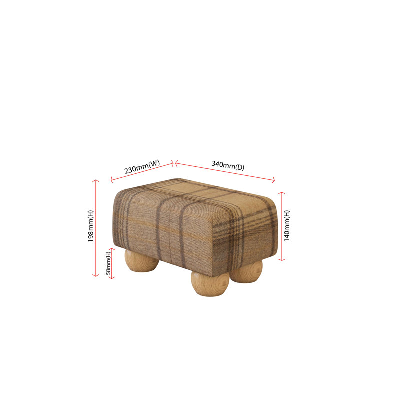 Manufactured Wood Accent Stool, Natural