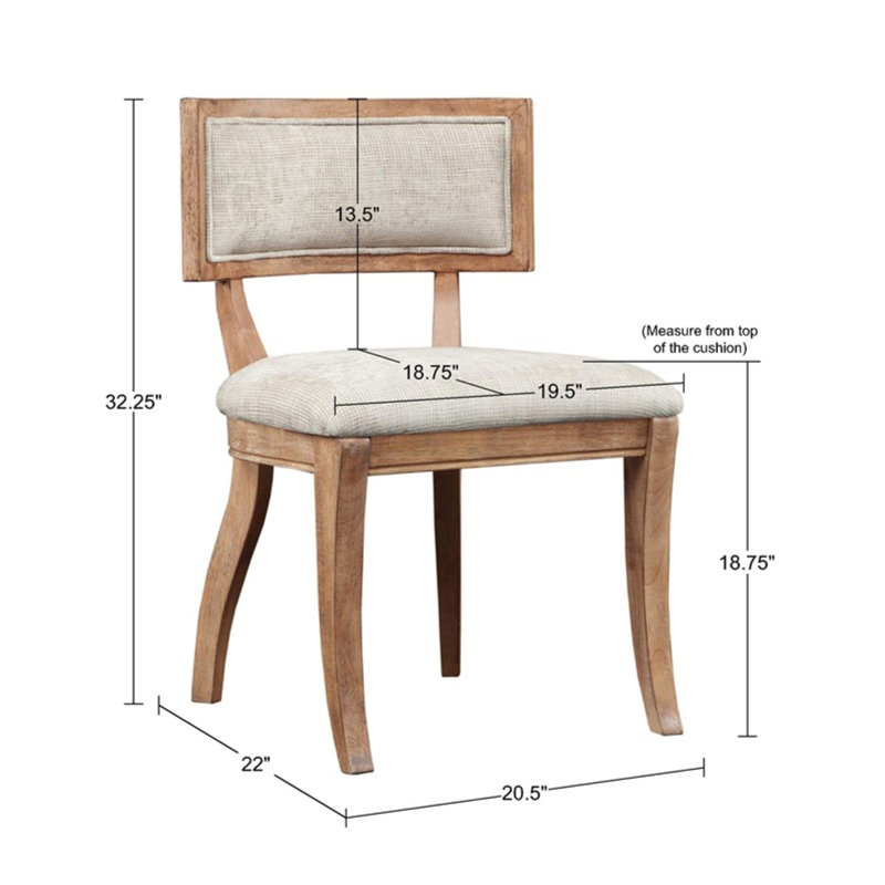 Ensemble de 2 chaises de salle à manger Marie, conception élégante rembourrée avec structure en bois massif et sièges confortables pour les intérieurs modernes.