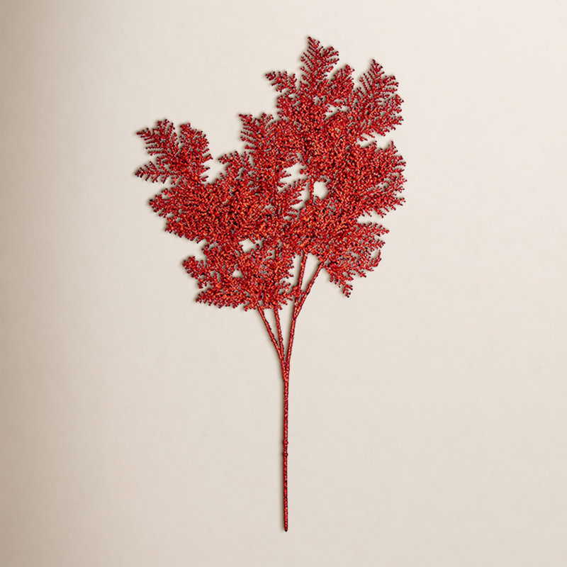 Glitter Juniper Spray, Red