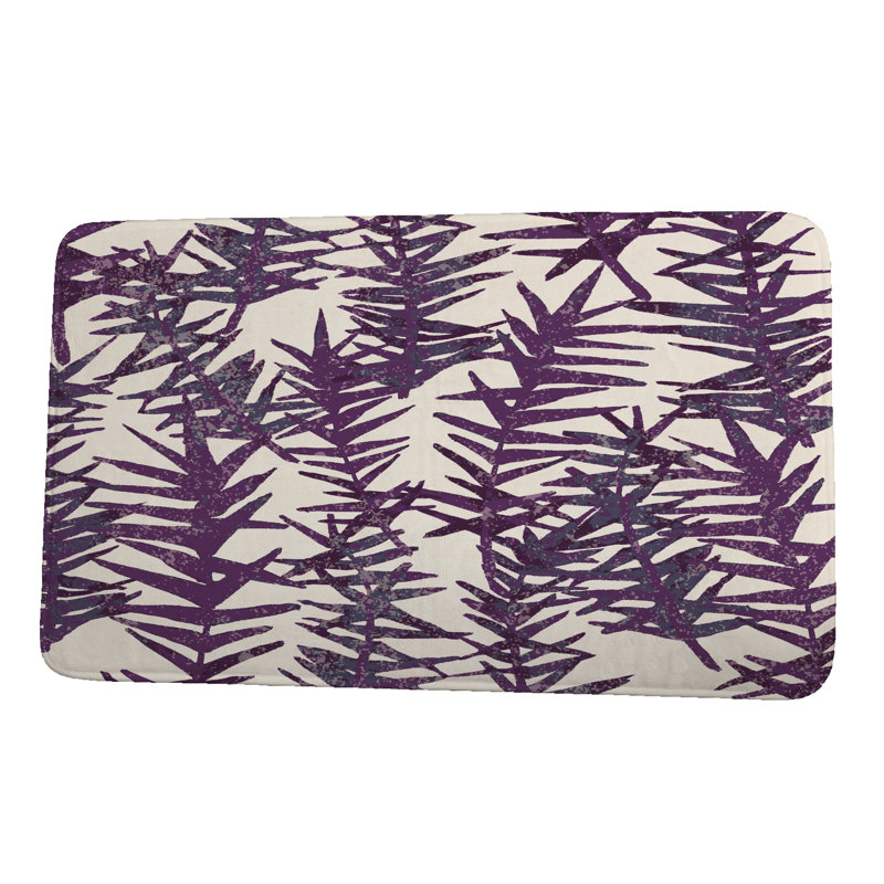 Tapis de bain Hermann, H 18 po x L 30 po, Mauve