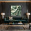 Biomorphic Abstraction 13 Green Canvas Wall Art-1028936381