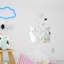 Décalcomanie murale « crystal belle », miroir de chat