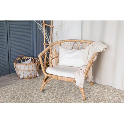  Shell Beige Easy to Clean Vinyl Mat