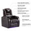 Chaise de théâtre avec ports USB et porte-gobelets (ensemble de 2)-601628592