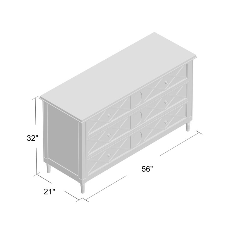 Commode 3 tiroirs silhouette