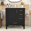 Meuble-lavabo simple autoportant en bois Genett avec grand rangement et lavabo en céramique-1388615423