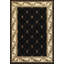 Tapis décoratif noir tissé à la main Fleur De Lis Oryana-266065817