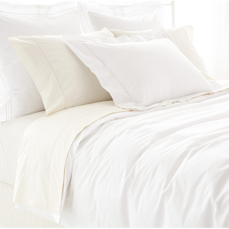 Trio Duvet Cover, Full/Queen Duvet Cover, White