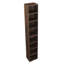 Étagère de rangement multimédia à 8 niveaux, armoire de rangement compacte CD DVD avec tablettes réglables, bibliothèque haute étroite pour le bureau à domicile, bibliothèque multifonctionnelle à deux étages-1406433603