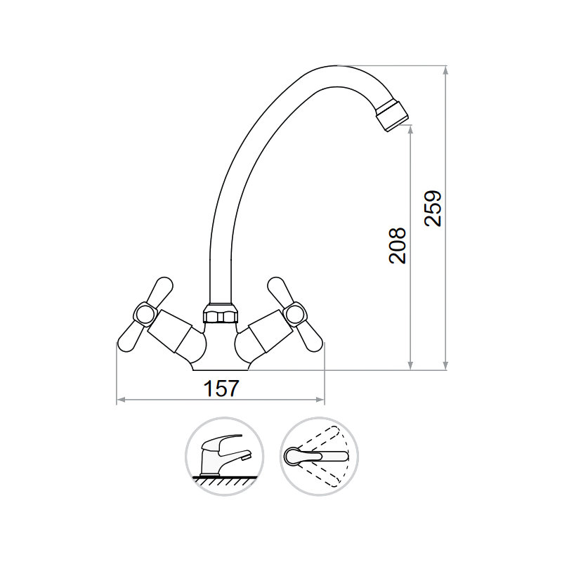 Belfry Kitchen Boaman Kitchen Faucet