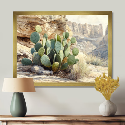 Marila Arizona Cactus At The Canyons Edge II - art mural de cactus pour le salon