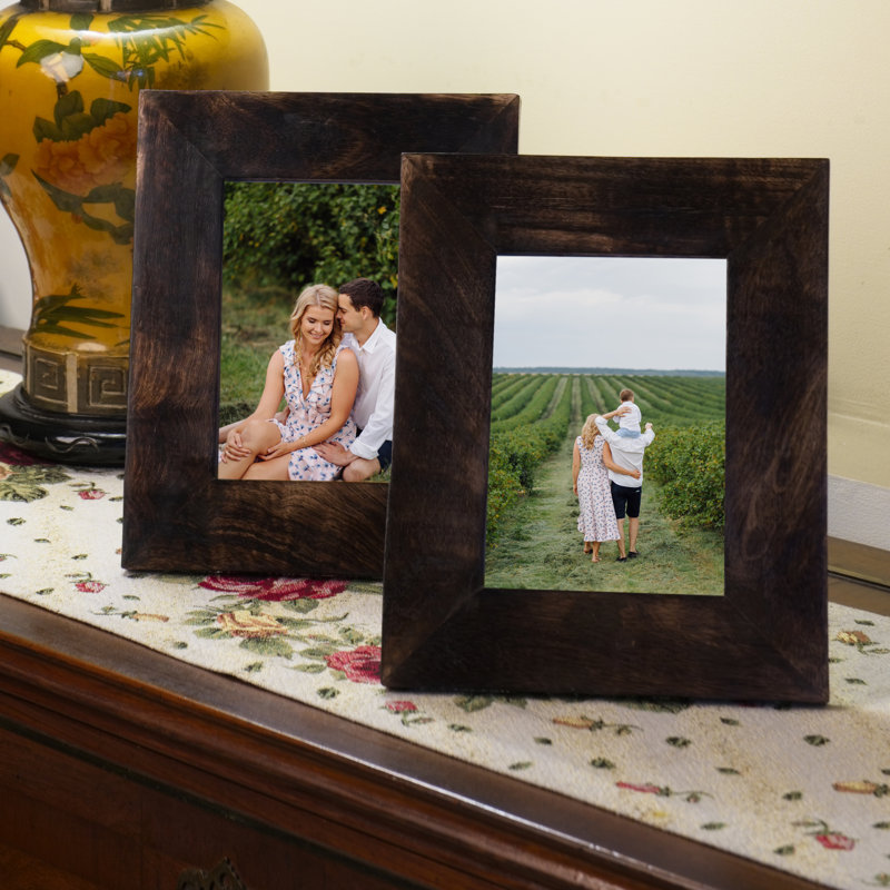 Caire Wood Matte Picture Frame, 7" x 5", Brown