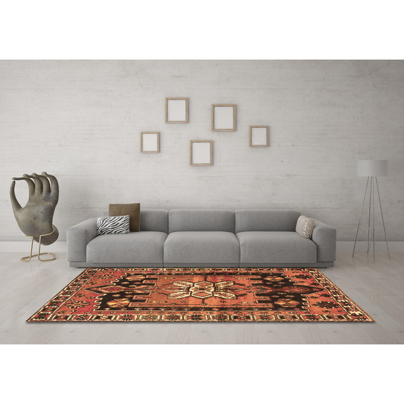 Maksym Performance Oriental Indoor Rug, Square 8'
