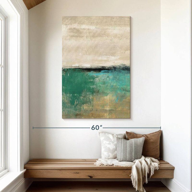 Avery Spring Valley Teal, 48" H x 32" W