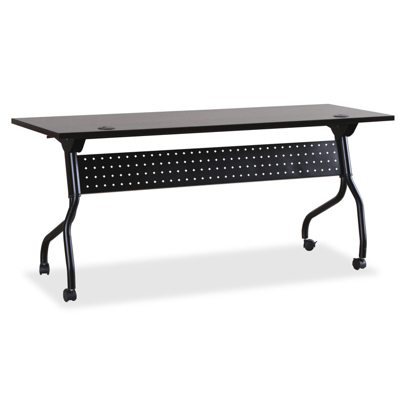 Table de formation avec roulettes, H 29,50 po x L 23,63 po x l 70,88 po, Espresso, Noir
