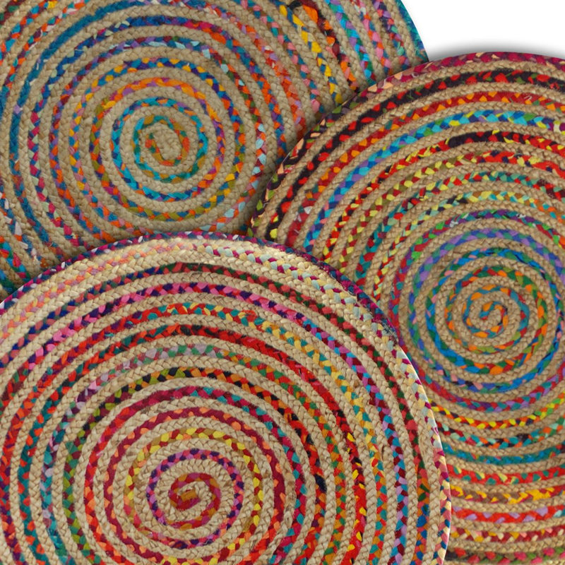 Round Tupper 90cm X 90cm Indoor / Outdoor Area Rug Set