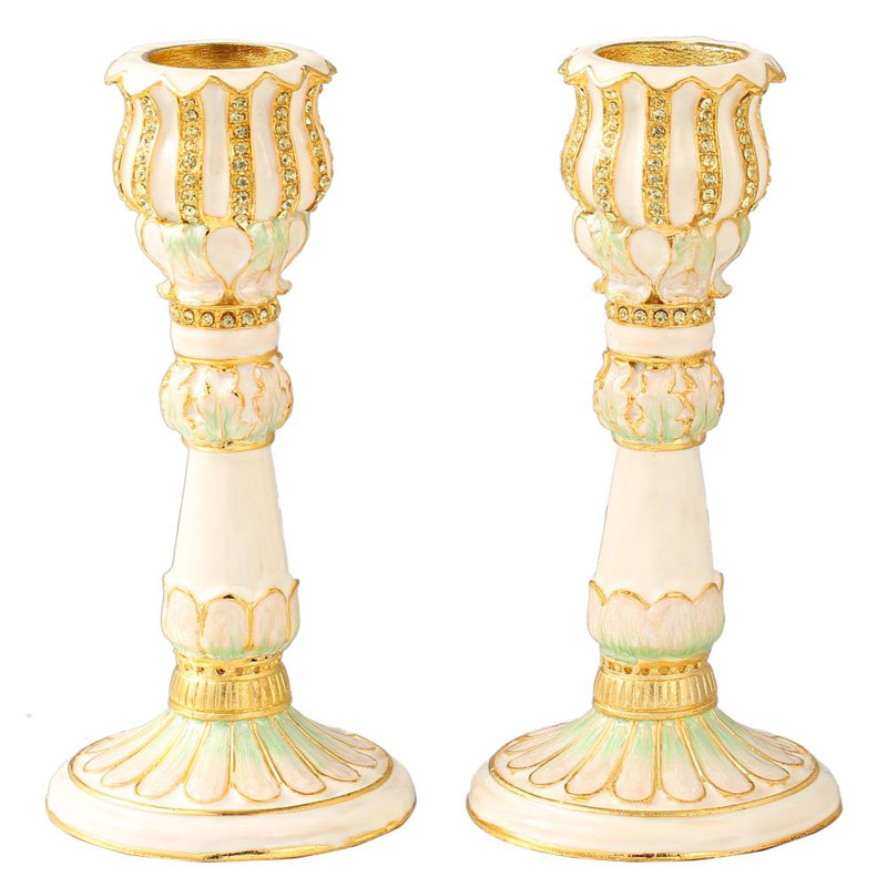 5.75'' H Crystal Tabletop Candlestick