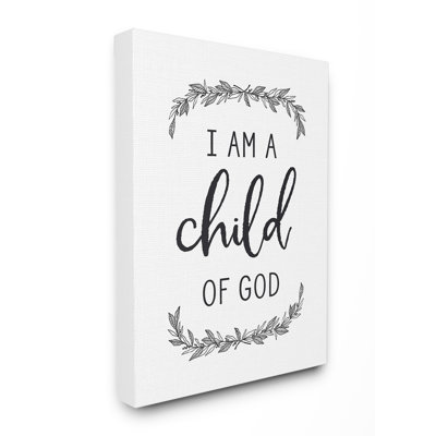 «Child Of God Leaves Typographie», impression