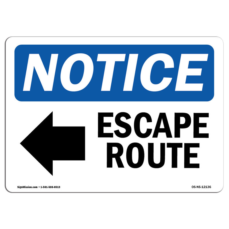 Escape Route Sign