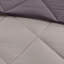 Édredon très grand avec 2 taies décoratives, réversible gris, gris, élégance