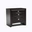 Table de chevet simple en bois massif avec poignées 2 tiroirs-330042076