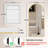 Tabbatha Accent Medicine Cabinet with Mirror Aluminum Alloy Brushed Frame Mirror-1983118186-1965451694
