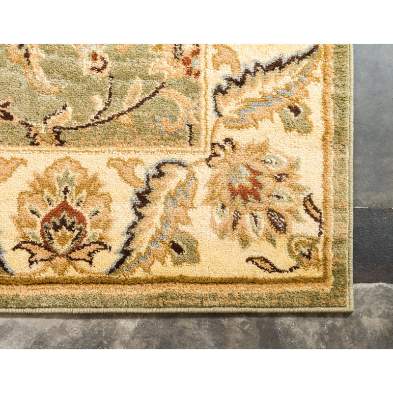 Tapis multicolore à motif floral Niles, Rectangle 4 pi 1 po x 6 pi 1 po