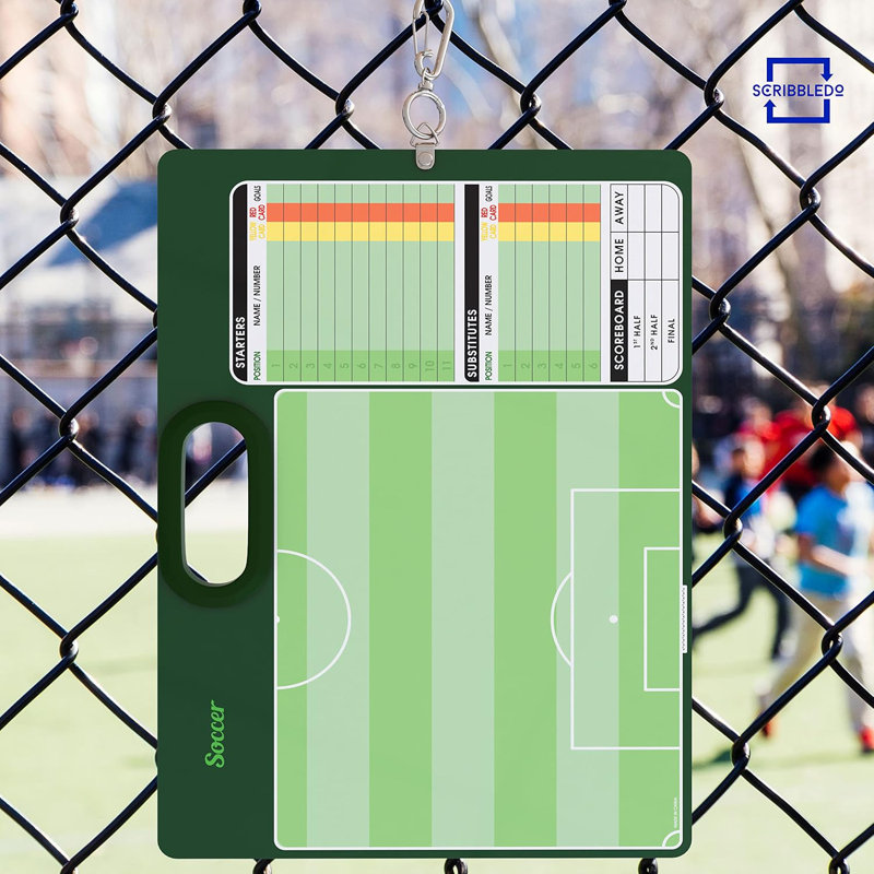 Soccer Dry Erase Coaching Board 15"x10.5