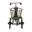 Sculpture en bois et tricycle Sufyaan