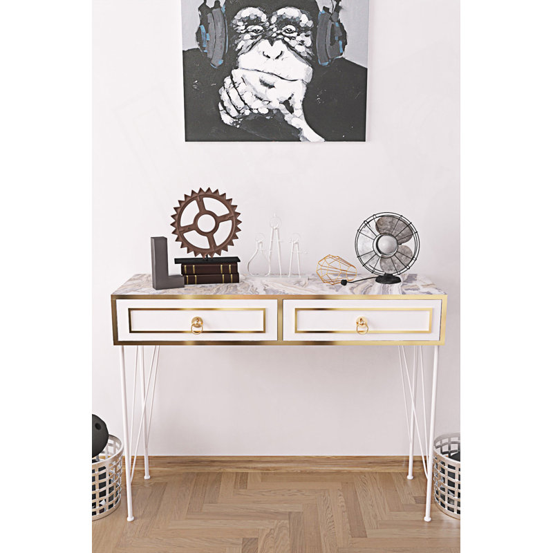 Console moderne avec pieds en métal