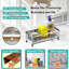 Porte-éponge pour évier de cuisine, support d'évier avec plateau de drain, organisateur d'évier de cuisine en acier inoxydable 304 antirouille, distributeur de savon et accessoires de rangement-107823627