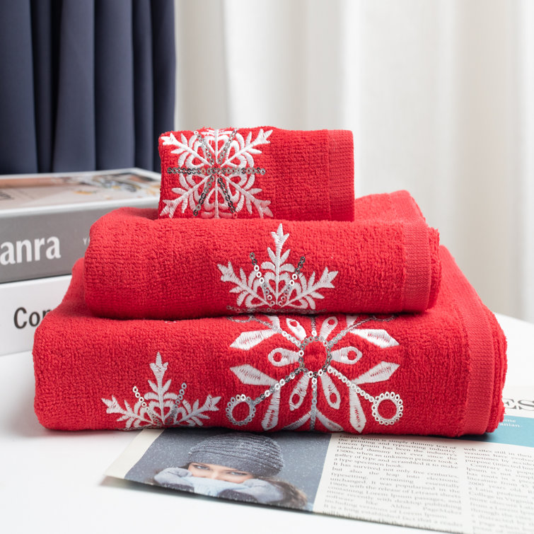 The Holiday Aisle® 100% Cotton Bath Towels & Reviews