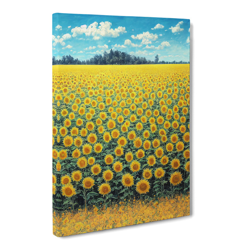 McVeytown Sunflower Field - Wrapped Canvas, 76cm H x 50cm W x 3cm D