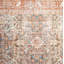 Pratt Oriental Area Rug in Ocean/Rust-1862036387