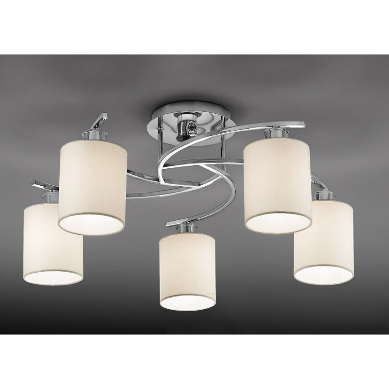 Hexx Cotton Flush Mount, Non-Energy Efficient