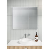 Recessed Frameless 2 Doors Medicine Cabinet with Adjustable Shelves