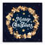 «Gingerbread Merry Christmas Wreath» par Seven Trees Design, art mural en verre acrylique-1819961179