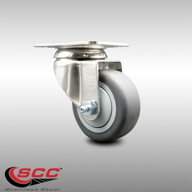 Roulettes de service en acier inoxydable 316SS