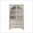 Vintage Glass Door Display Case With 2 Drawers And Adjustable Shelf, Spacious Storage For Living Room, Bedroom, Kitchen, And Office-430635378