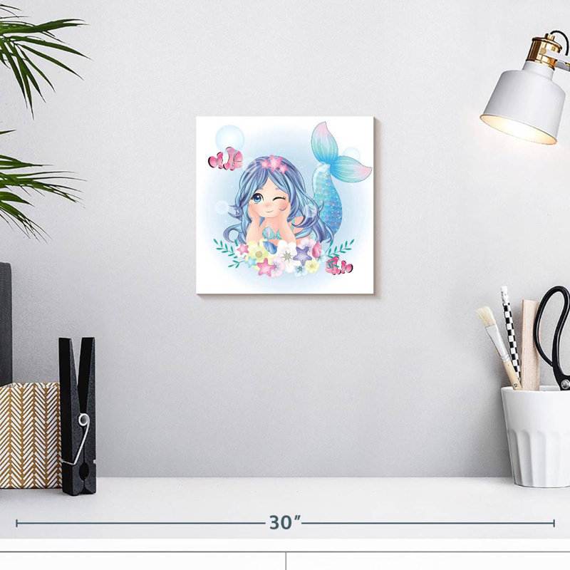 Sirène florale, H 10 po x l 10 po
