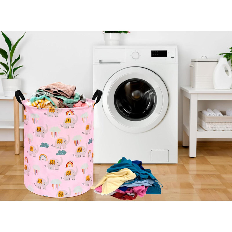 Panier à linge rond avec paniers à linge Elephant
