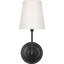 Vendome Single Sconce with White Glass-66560719
